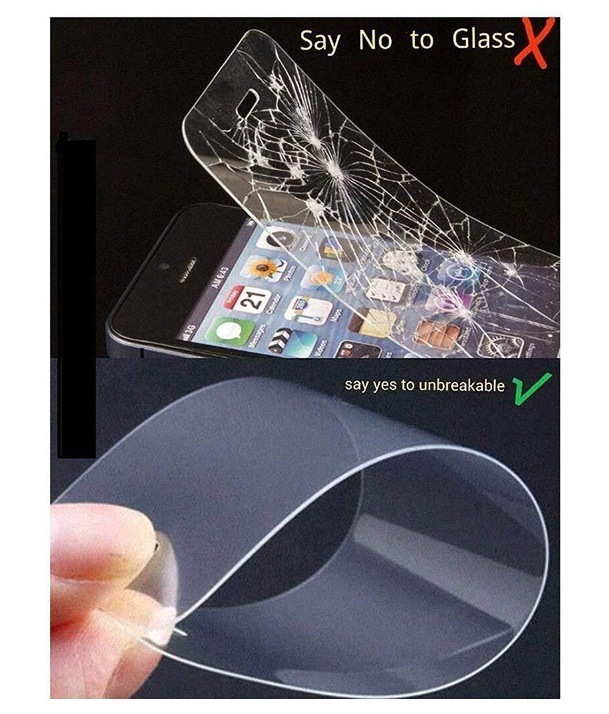 Anti-Blueray 21h unbreakable & flexible tempered