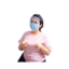 Face shield with 3ply mask