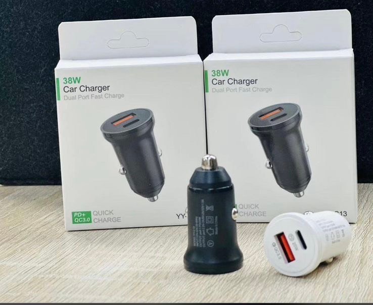 Car Charger Type-C PD + 1 USB Fast Charging