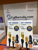 4 in 1 Fast Charging Cable with 38W PD + QC 3.0 Car Charger 