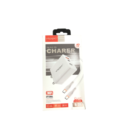 Vippo PD Charger 20W with C To C Cable
