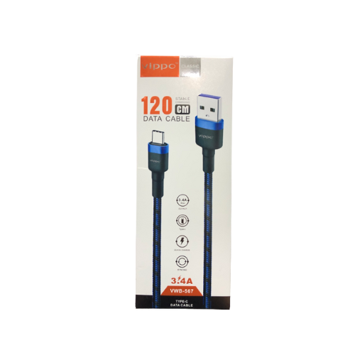 Vippo Type c Data Cable 3.4Amp VWB567