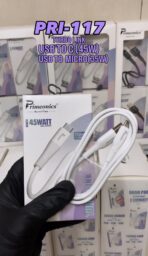 Primeonics PRI-117 Turbo Link Fast Charging USB Cable – Type-C 45W, Micro USB 35W & iOS 30W, 1100mm