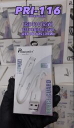 Primeonics PRI-116 Edge Guard Fast Charging Data Cable – USB to C / USB to Micro / USB to iOS
