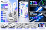 Primeonics Glossy 27W Charging Cable Collage