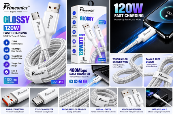 Primeonics™ Glossy 120W Cable Showcase